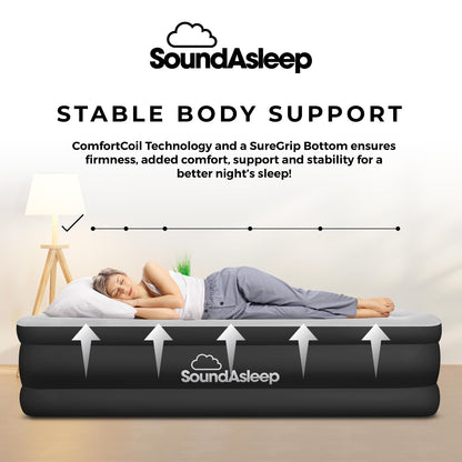 DreamNest Luxe Air Mattress with ComfortCoil Tech