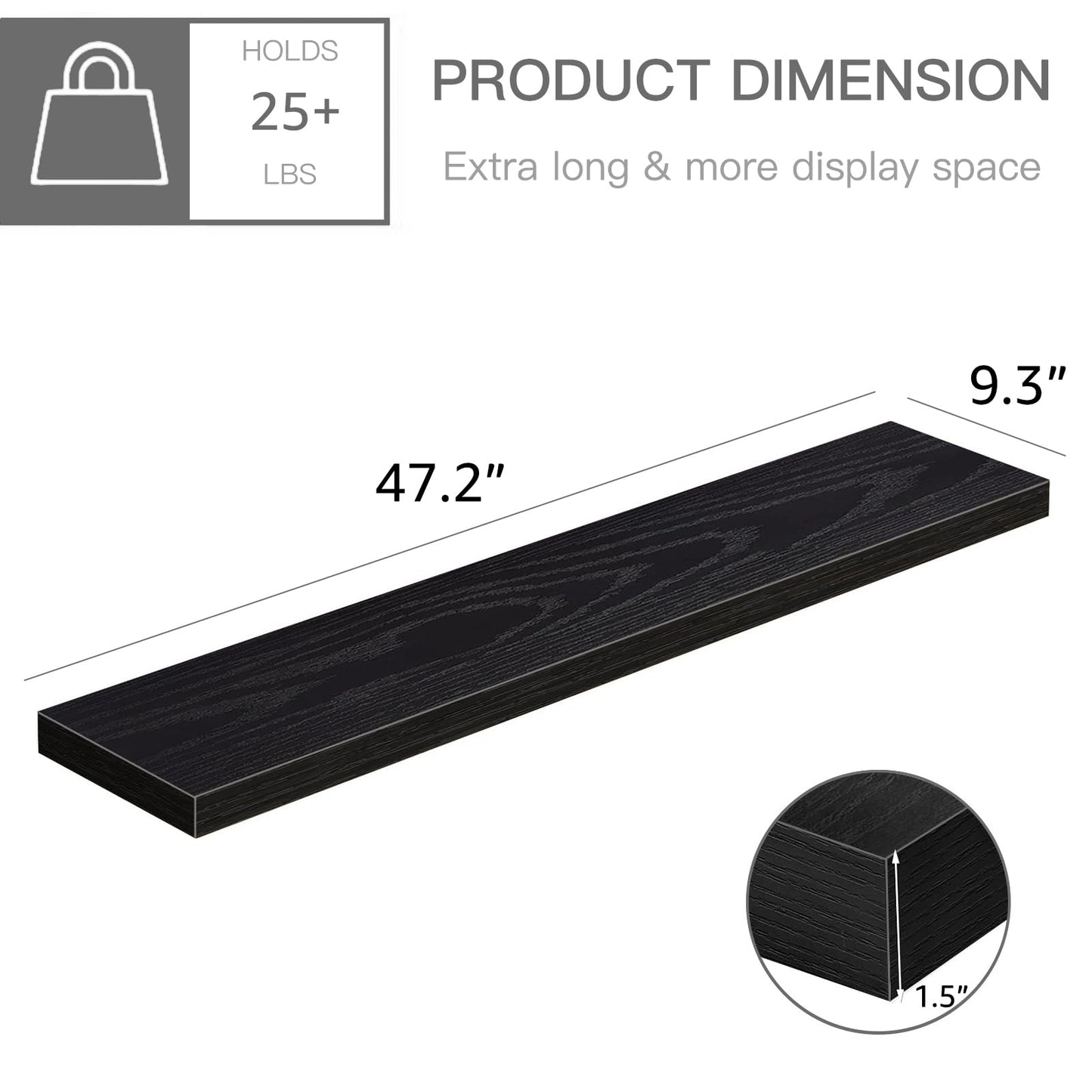 Rustic Farmhouse Shelves (008-40BN)