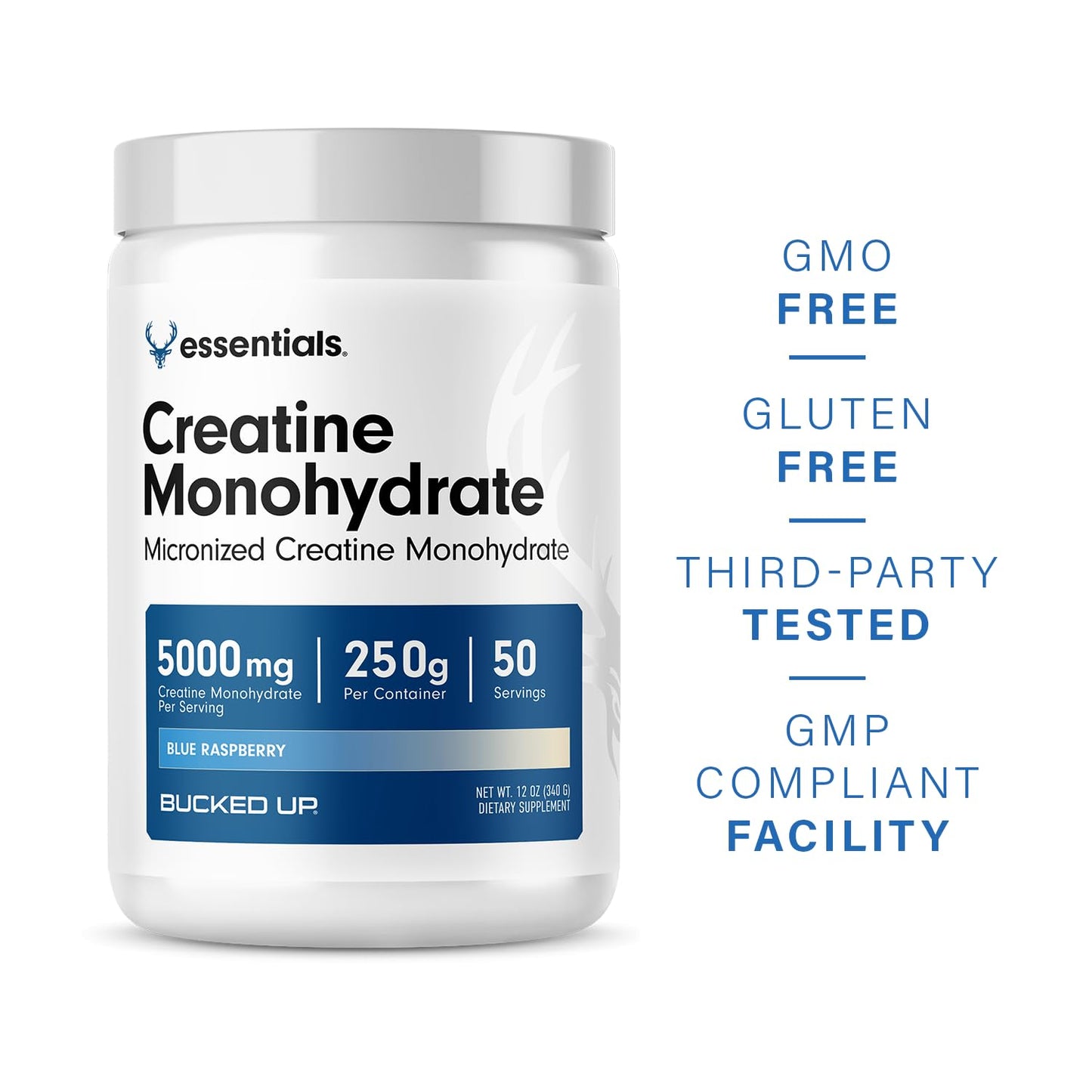 Bucked Up Micronized Creatine - Unflavored Power Boost