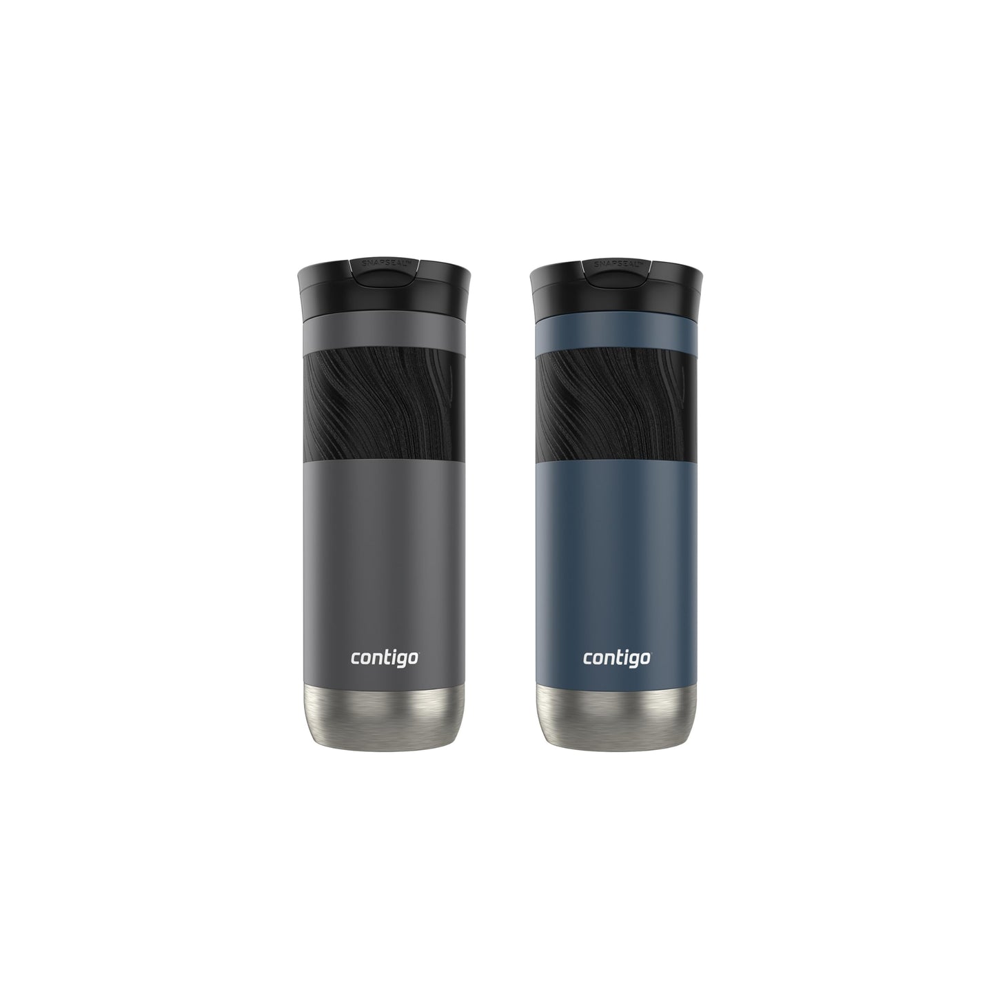 SNAPSEAL Grip Stainless Travel Mug 20oz - Blue/Berry