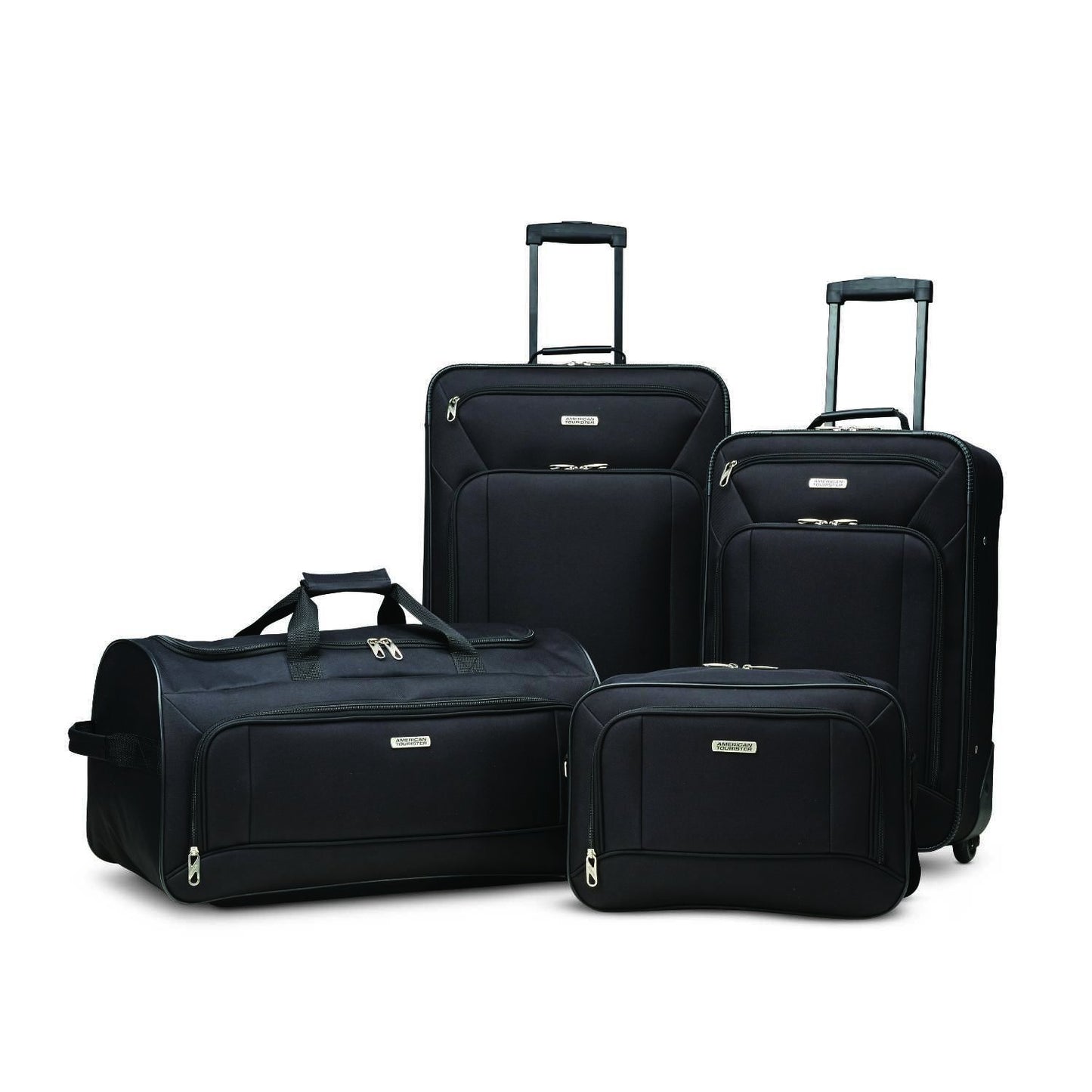 Fieldbrook XLT Black 4-Piece Luggage Set