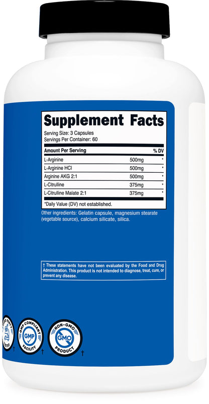 Nutricost Nitric Oxide Surge 2250mg - 180 Caps