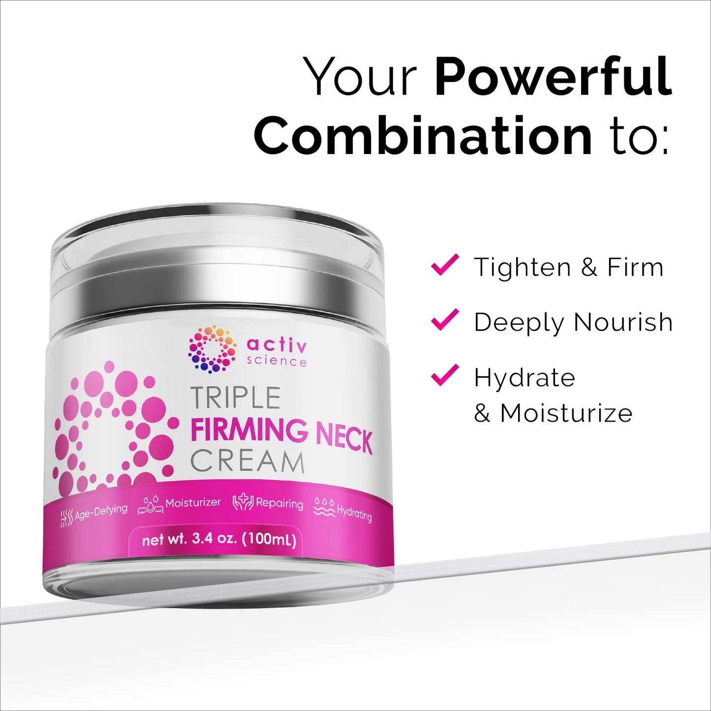 ActiveScience NeckLift Cream - Firm & Hydrate Formula