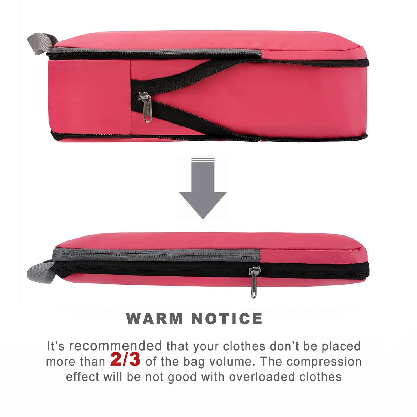 BAGAIL Expandable Travel Compression Cubes Set