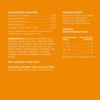 Wag Expedition Pumpkin Chia Dog Treats, Organic Biscuits