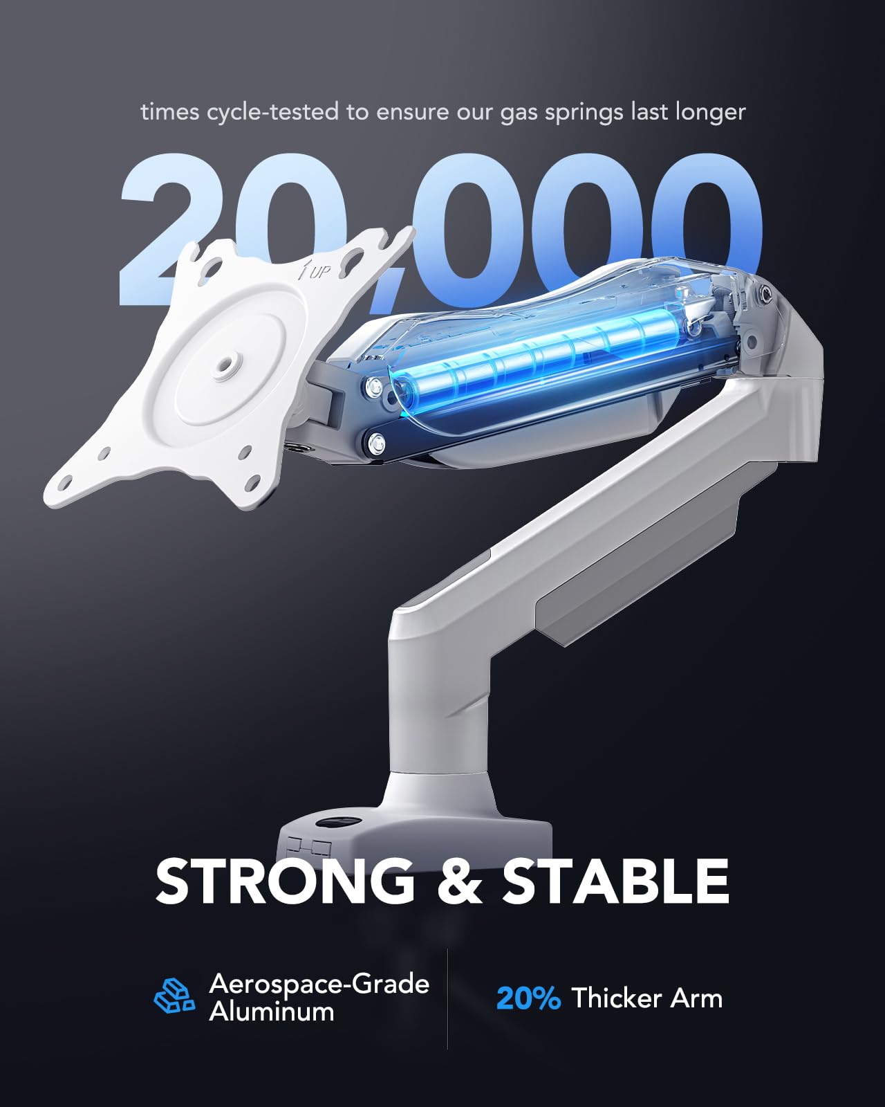 HUANUO Gas Monitor Arm - Adjustable VESA Stand