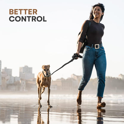 RhinoGrip Aqua: Double Handle Reflective Dog Leash