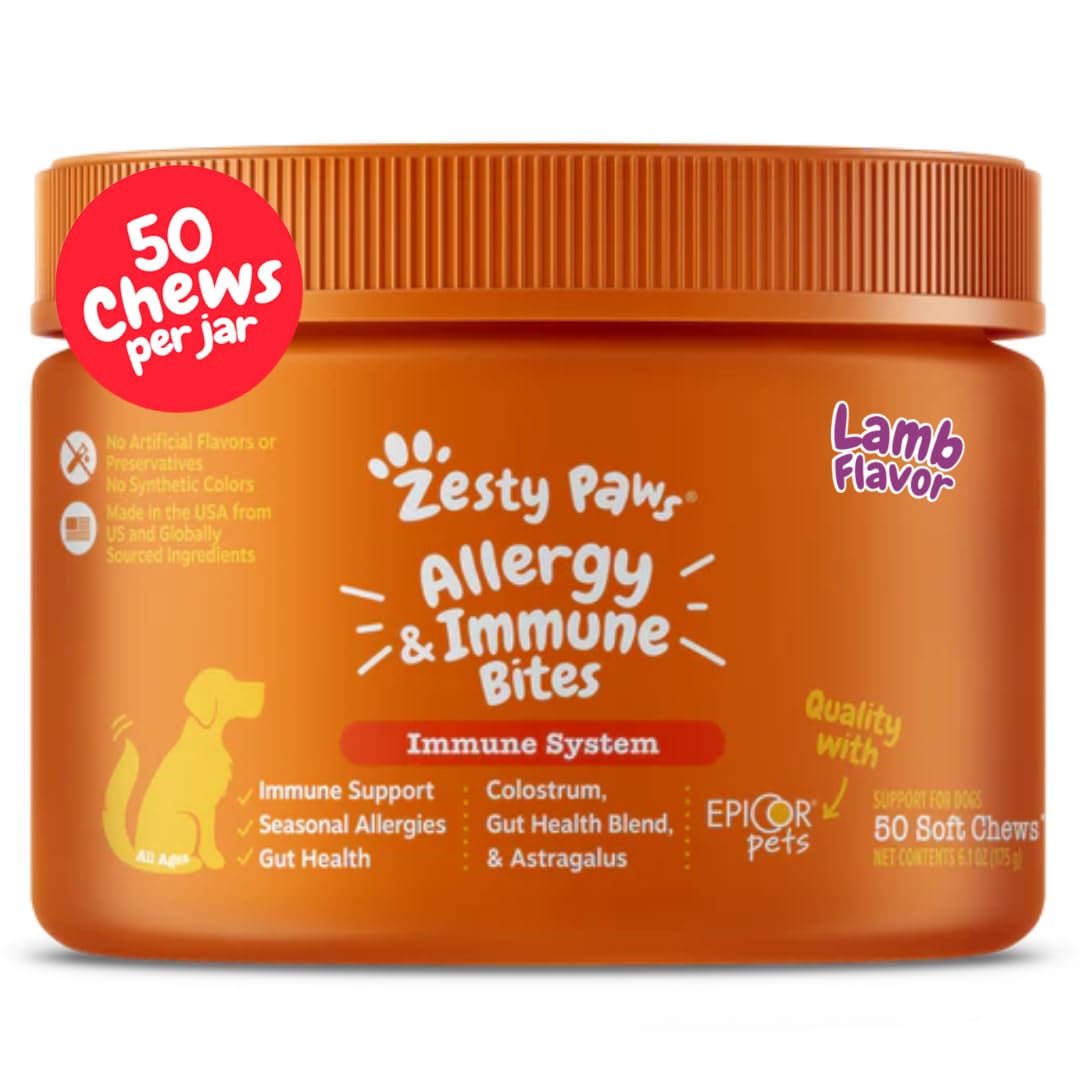 Zesty Paws Itch & Allergy Relief Chews - Lamb 90ct