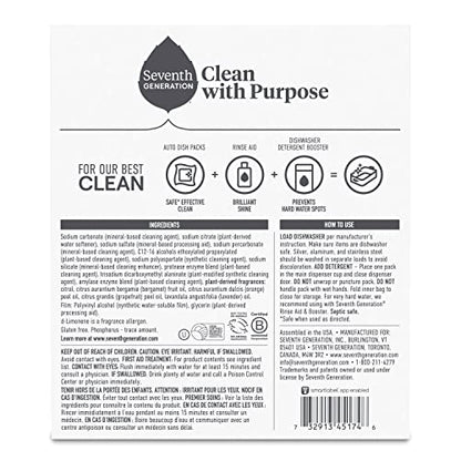 SeventhGen Citrus Sparkle Dishwasher Tabs Duo Pack