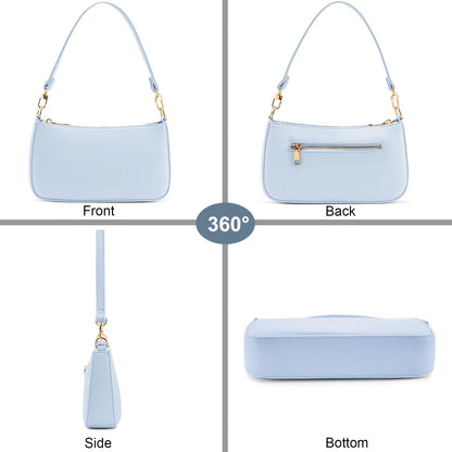 Retro Vegan Leather Shoulder Bag