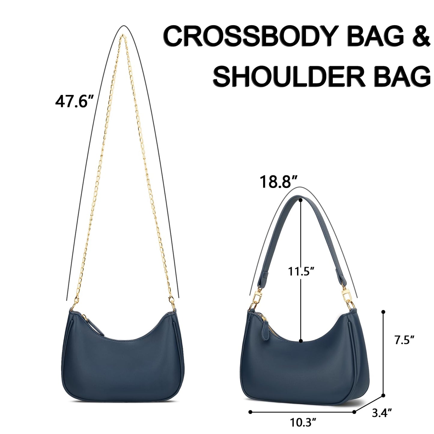 Retro Chic Hobo Bag - Cute Underarm Purse