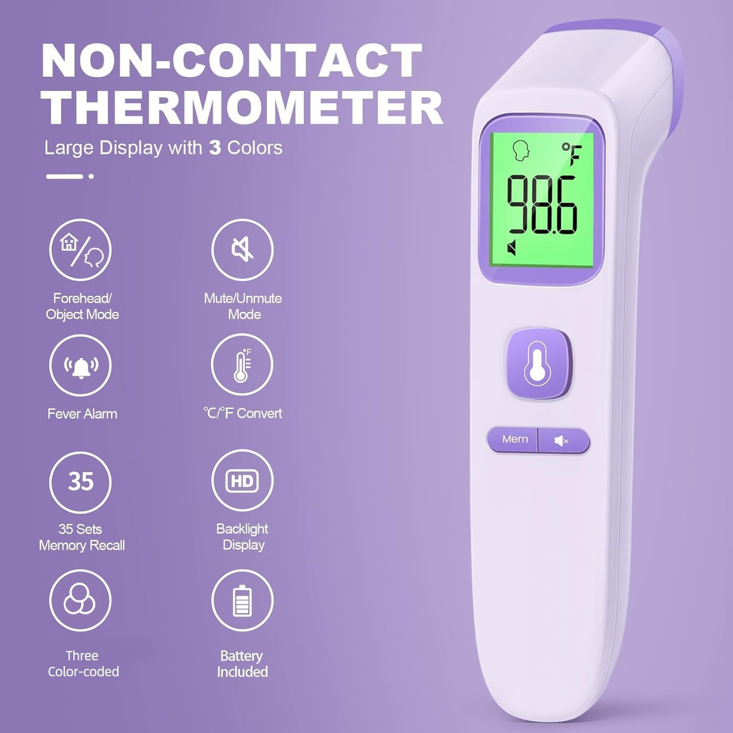 SmartScan No-Touch Thermometer: Family & Fever Care