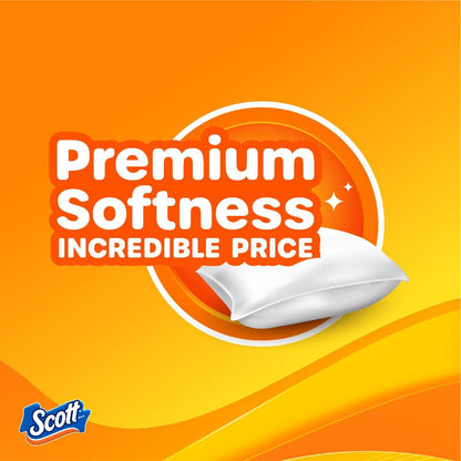 Scott SoftEase: 12 Double Rolls, Septic-Safe Tissue