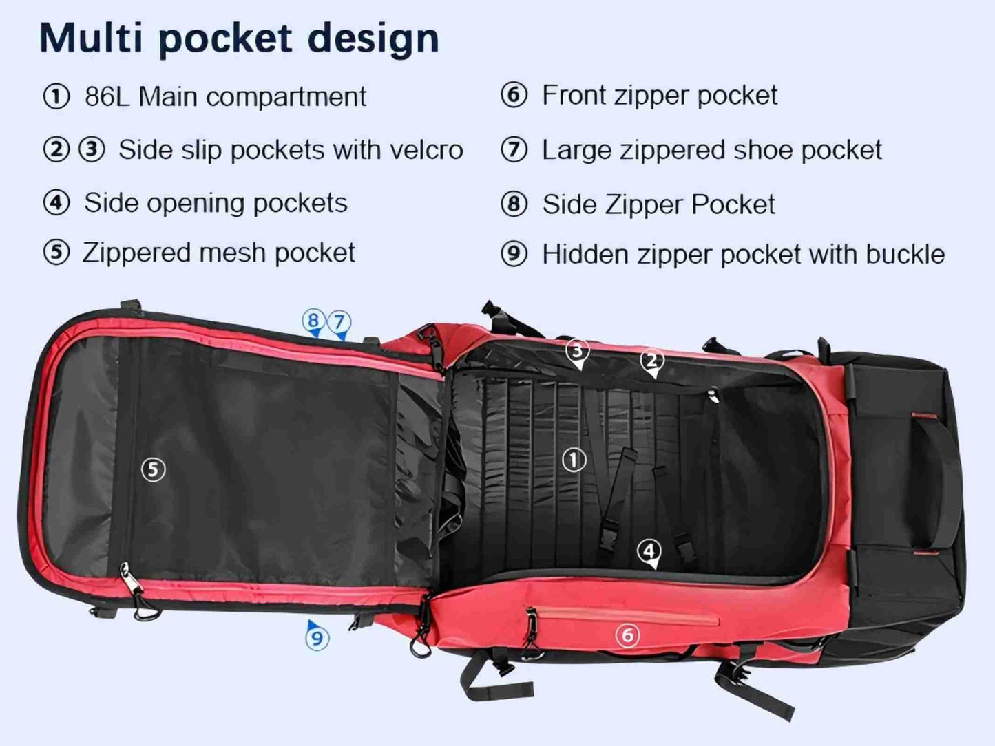 AquaRoll 29 Quilted Wheeled Duffle Backpack