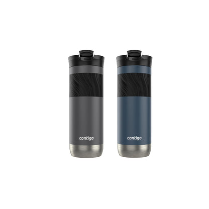 SNAPSEAL Grip Stainless Travel Mug 20oz - Blue/Berry