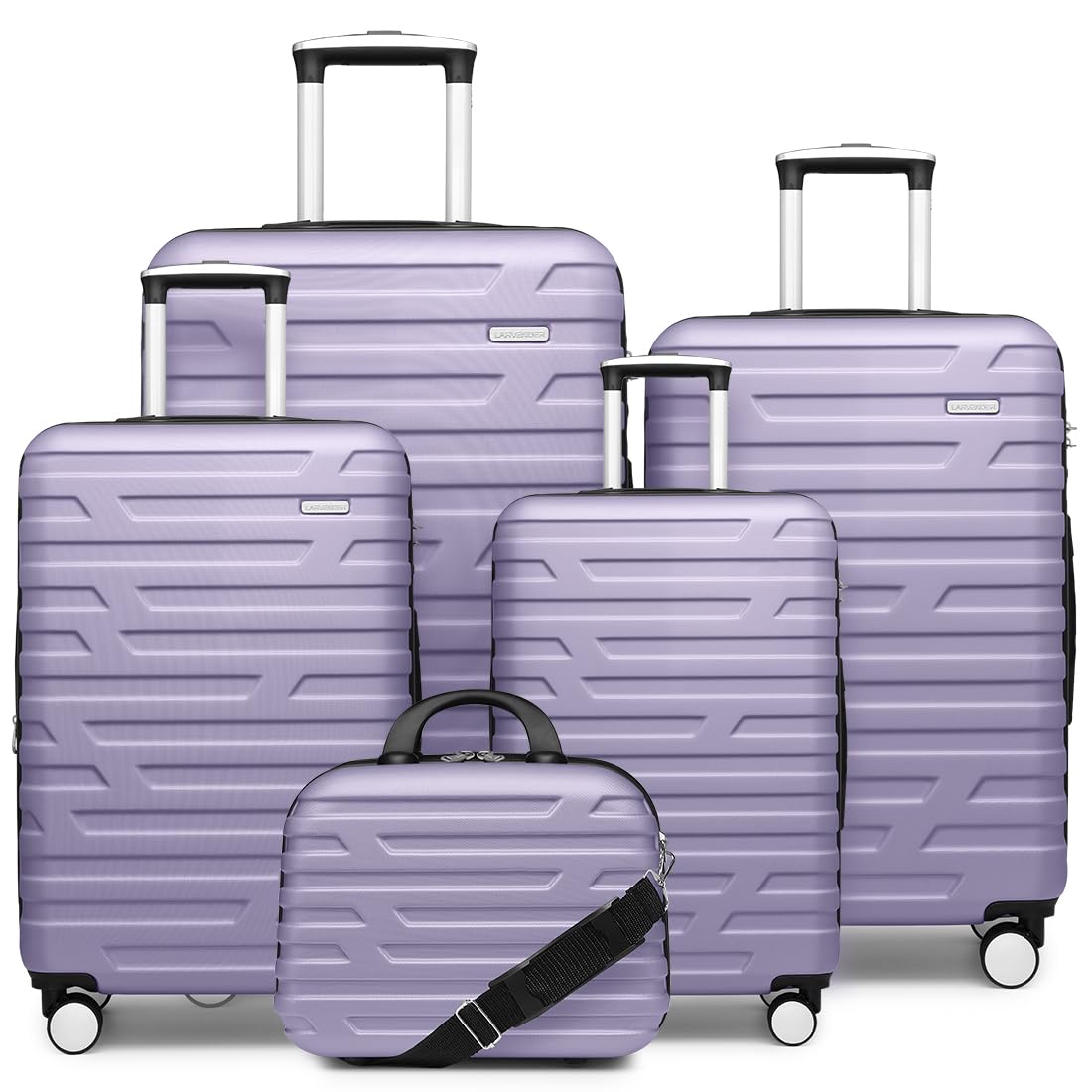 LAVENDER 6pc Hardside Spinner Luggage