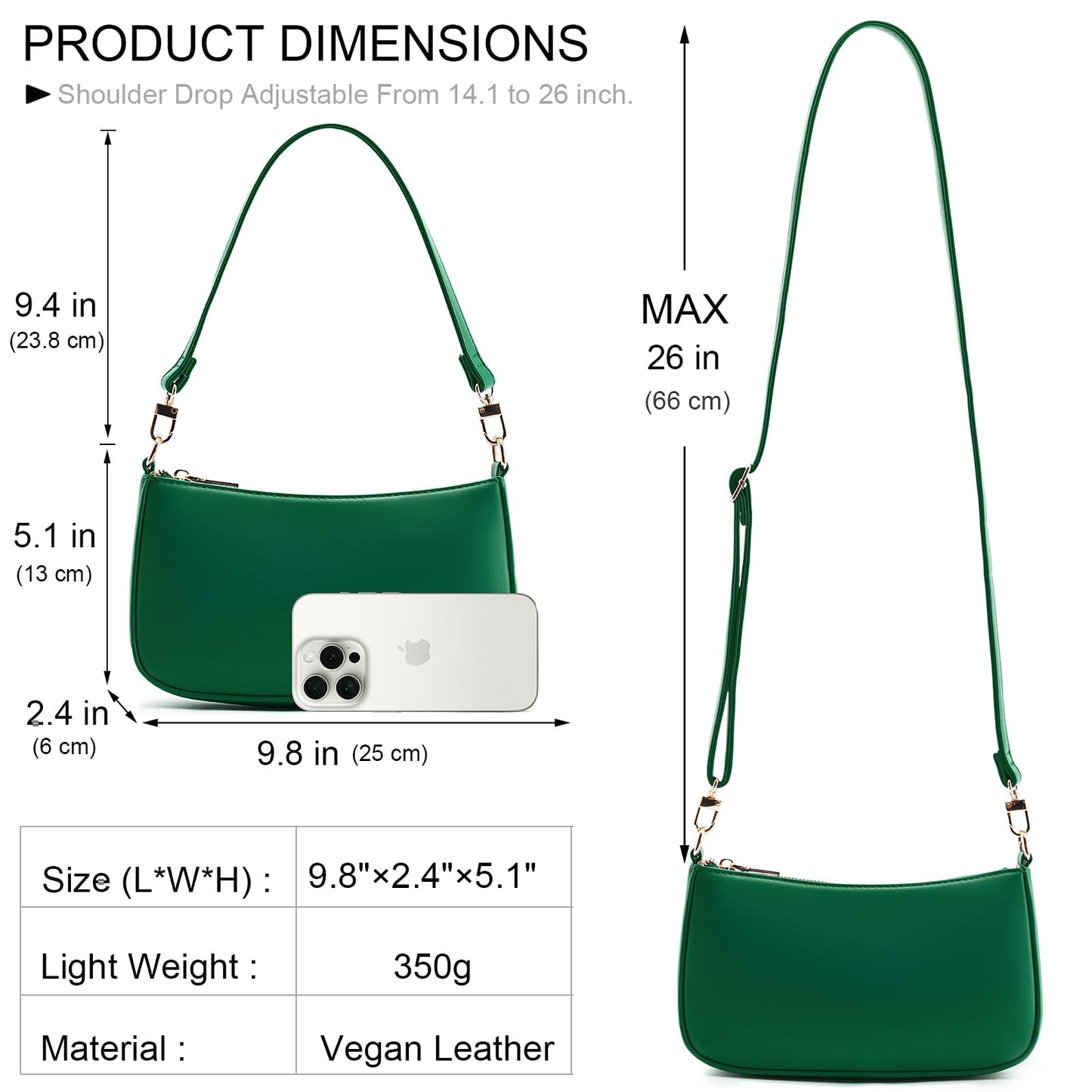 Retro Vegan Leather Shoulder Bag
