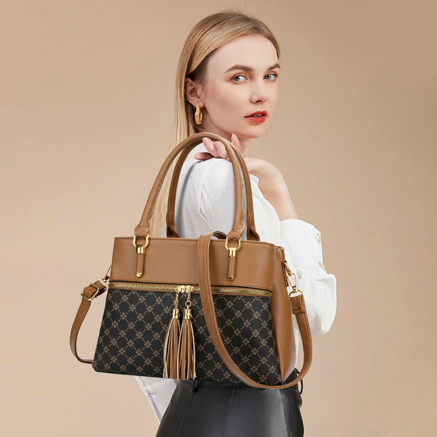 Luxe Leather Satchel & Crossbody Bags