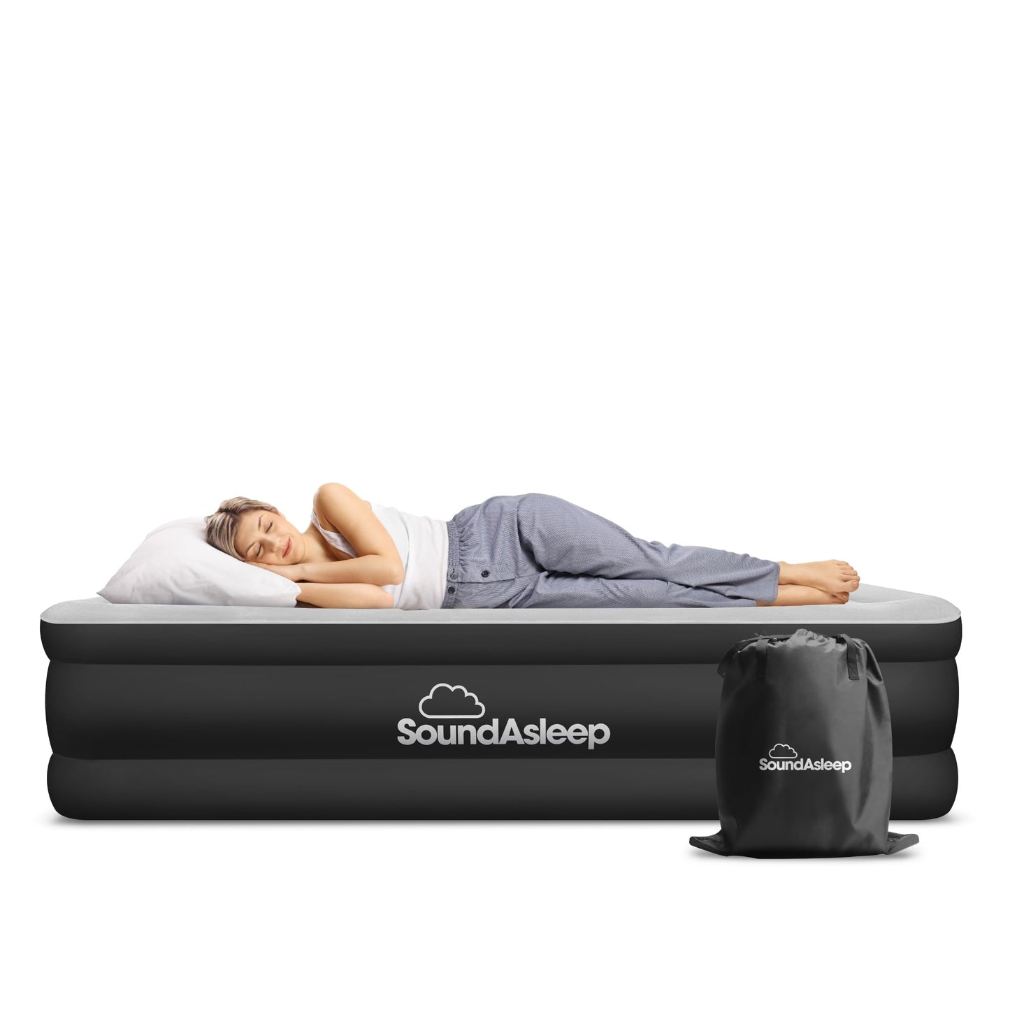 DreamNest Luxe Air Mattress with ComfortCoil Tech