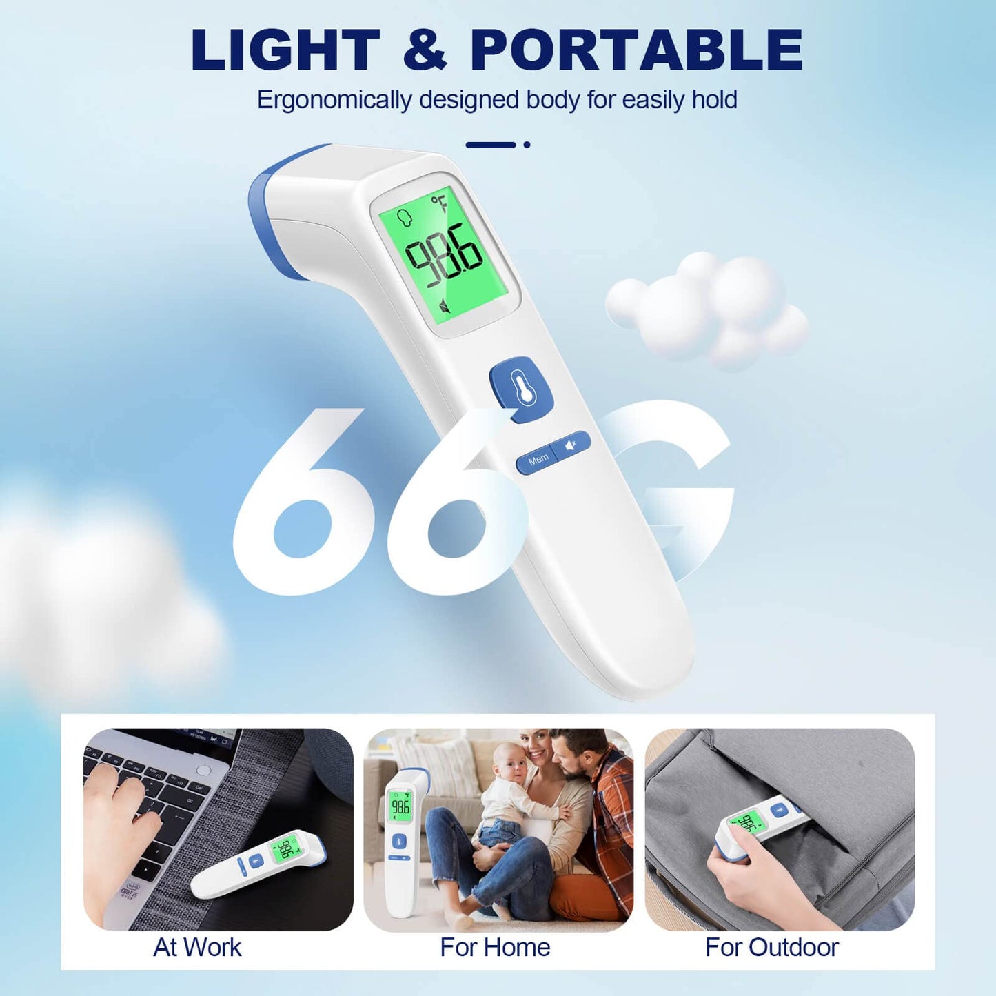 SmartScan No-Touch Thermometer: Family & Fever Care