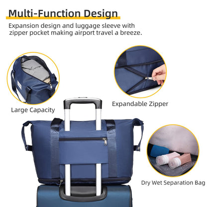 LARVENDER Expandable 5-Piece Spinner Luggage Set