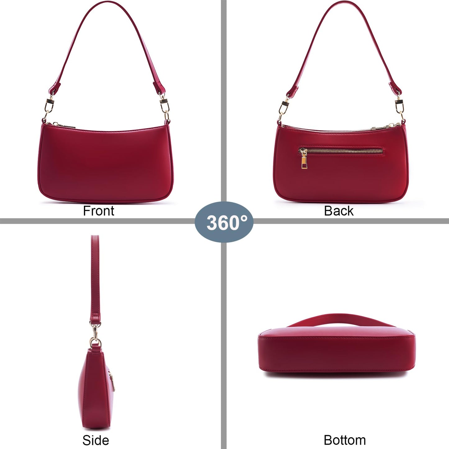 Retro Vegan Leather Shoulder Bag - Handbags Specialist Headquarter