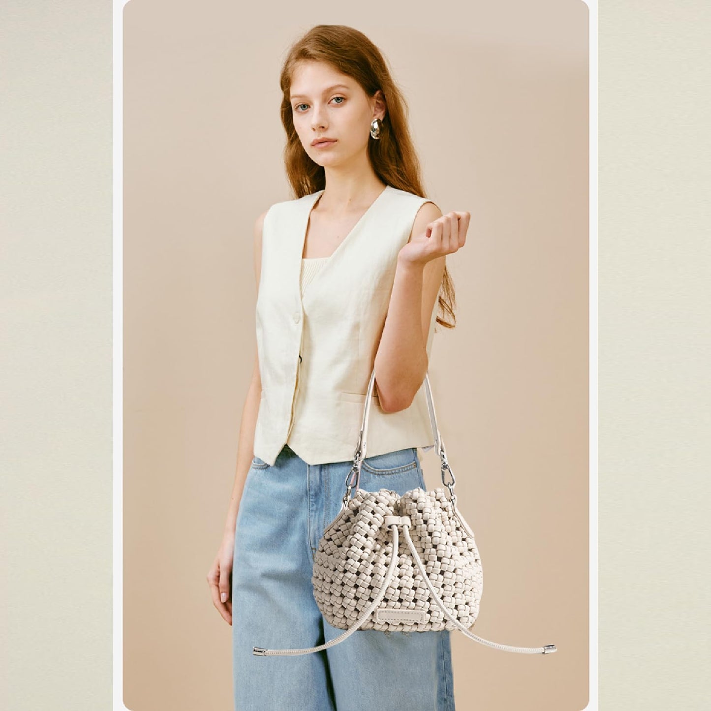 Hollow Bucket Tote Bag