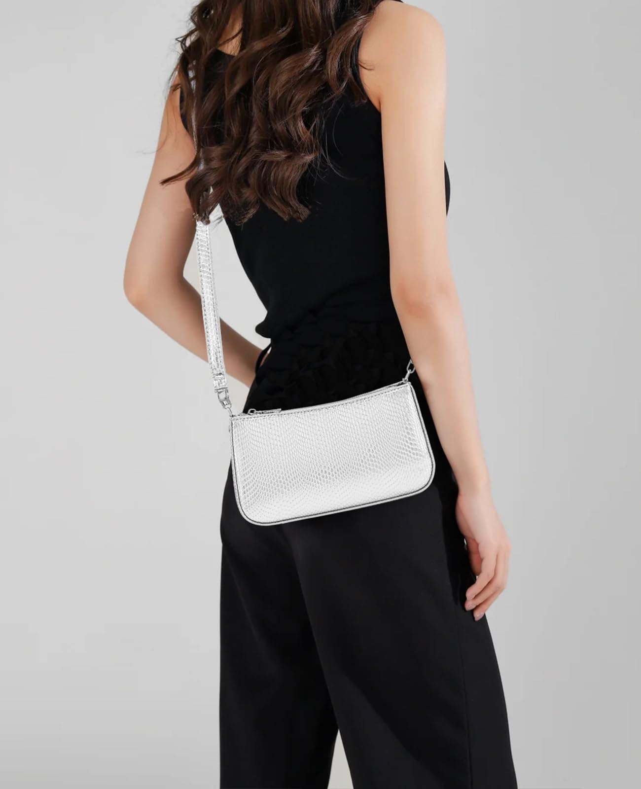 Retro Vegan Leather Shoulder Bag