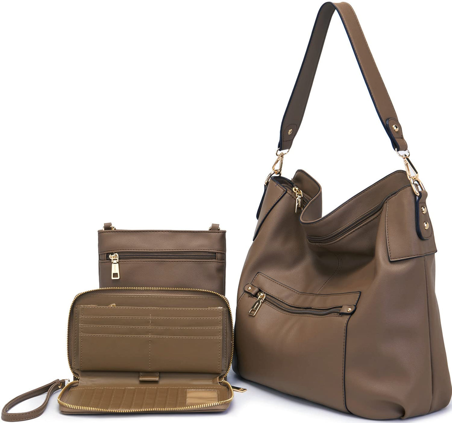 ChicCrossbody: Women's Tote & Wallet Set