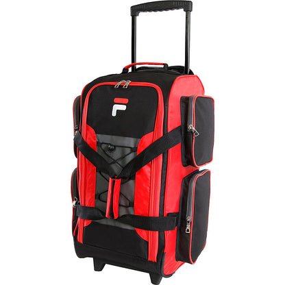 Fila 22 UltraLite Black Rolling Duffel Bag