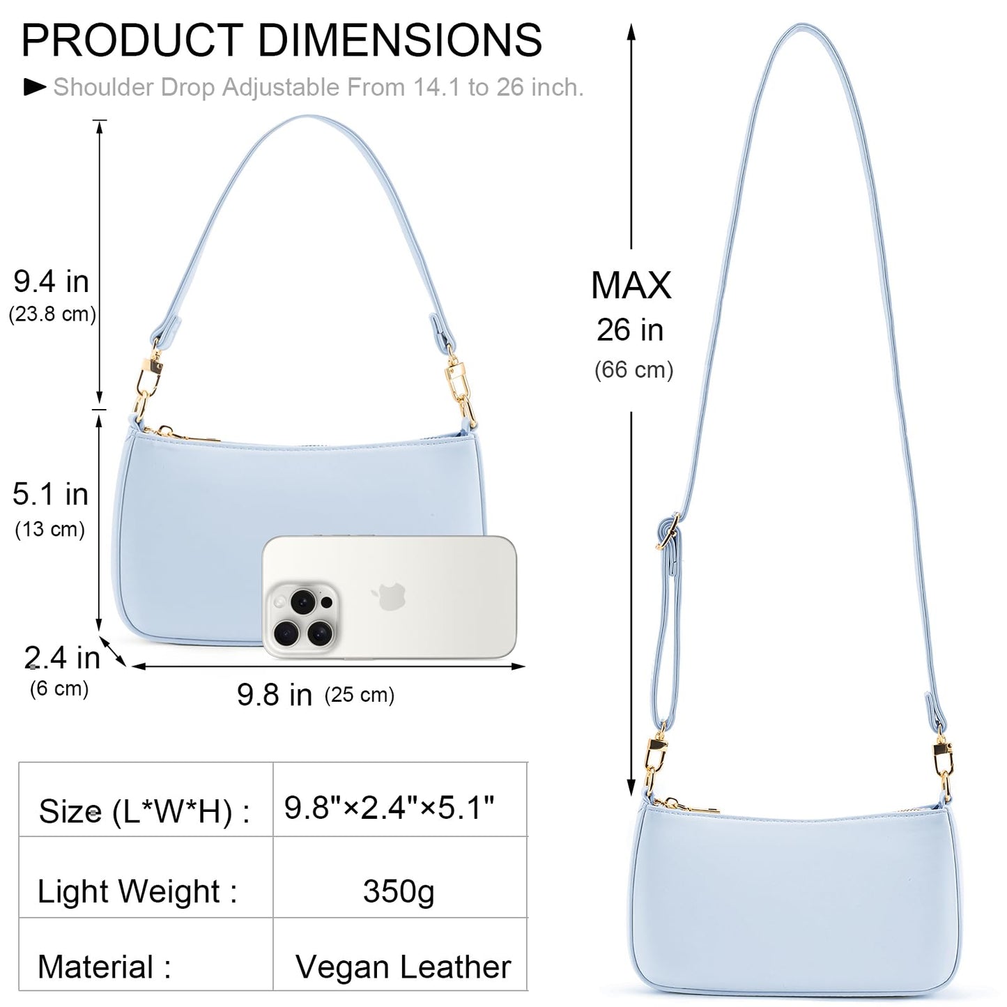 Retro Vegan Leather Shoulder Bag