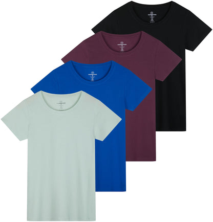 Essentials Women's Classic Crew Tee 4-Pack
