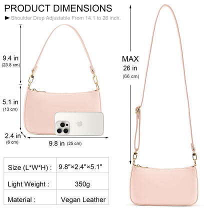 Retro Vegan Leather Shoulder Bag