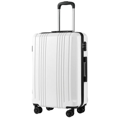 Coolife Expandable Spinner Luggage Set - 3 Piece