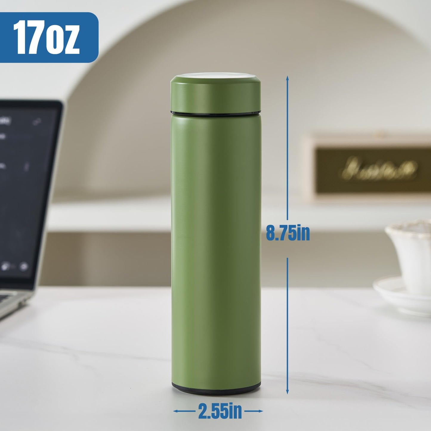 ThremoGuard: 17oz Stainless Steel Insulated Bottle