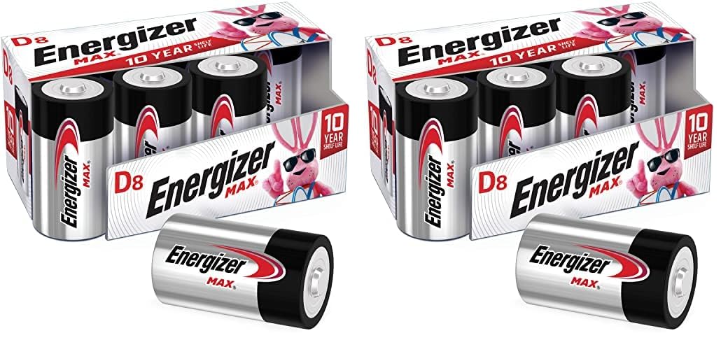 Energizer Premium D Alkaline Batteries 8-Pack