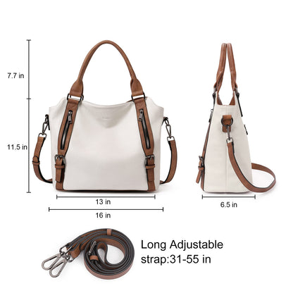 CLUCI Eco Luxe Vegan Leather Tote Bag