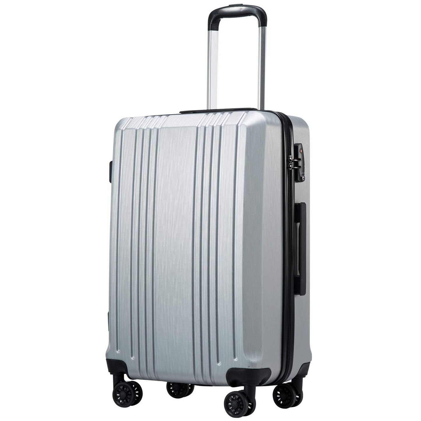 Coolife Expandable Spinner Luggage Set - 3 Piece