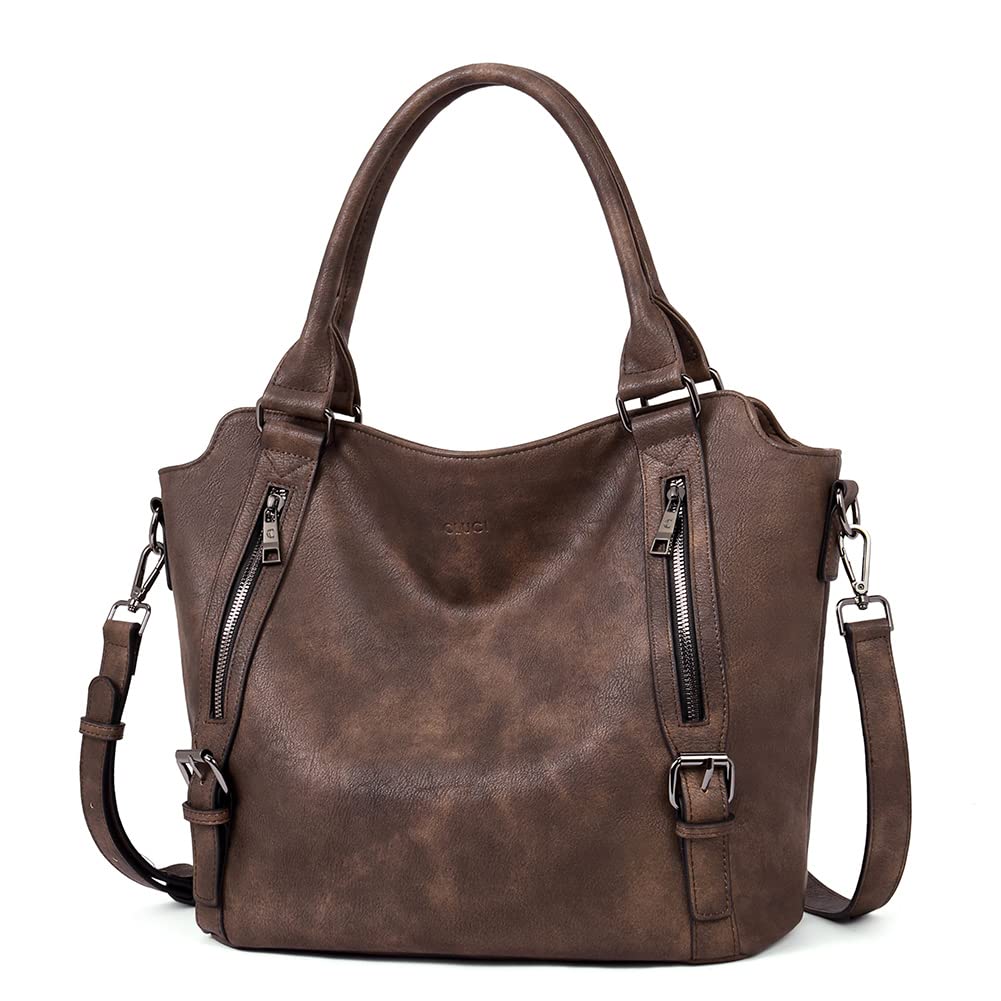 CLUCI Eco Luxe Vegan Leather Tote Bag