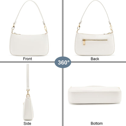 Retro Vegan Leather Shoulder Bag