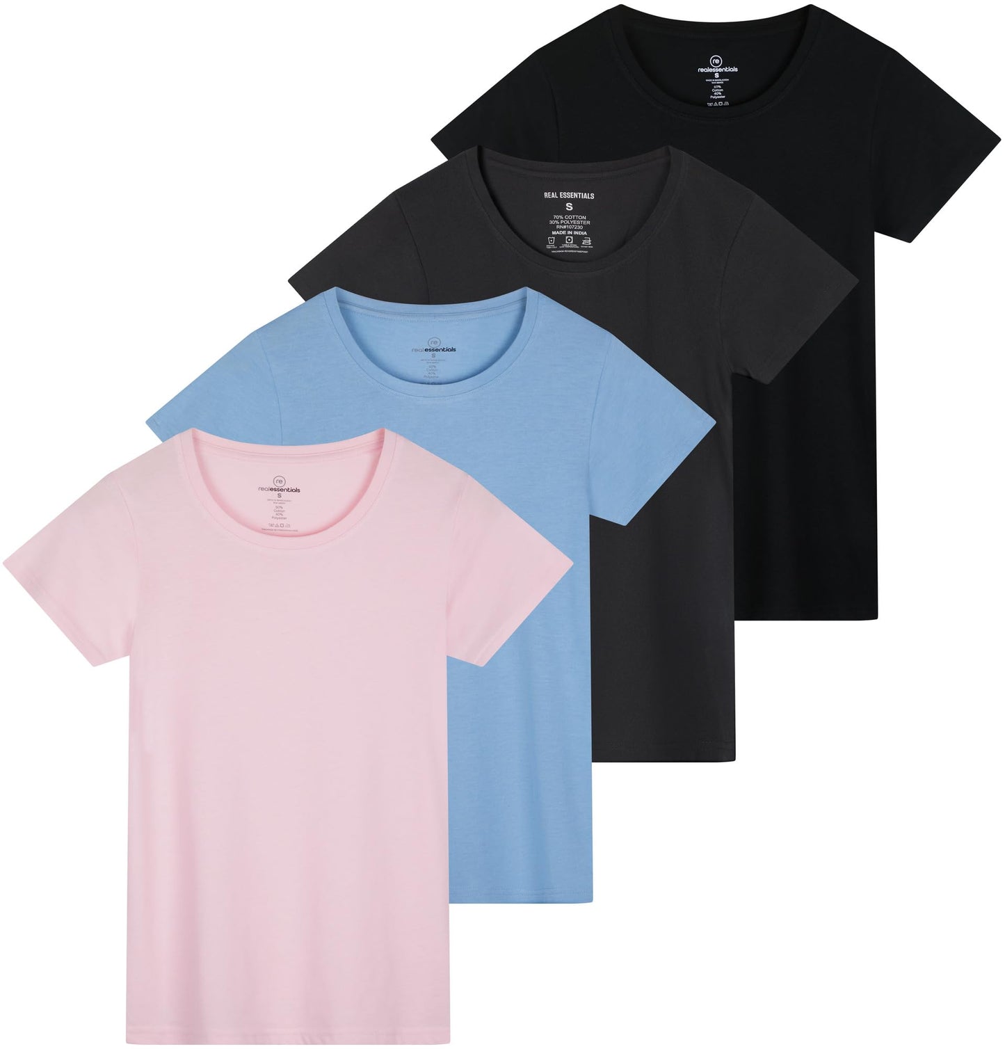 Essentials Women's Classic Crew Tee 4-Pack