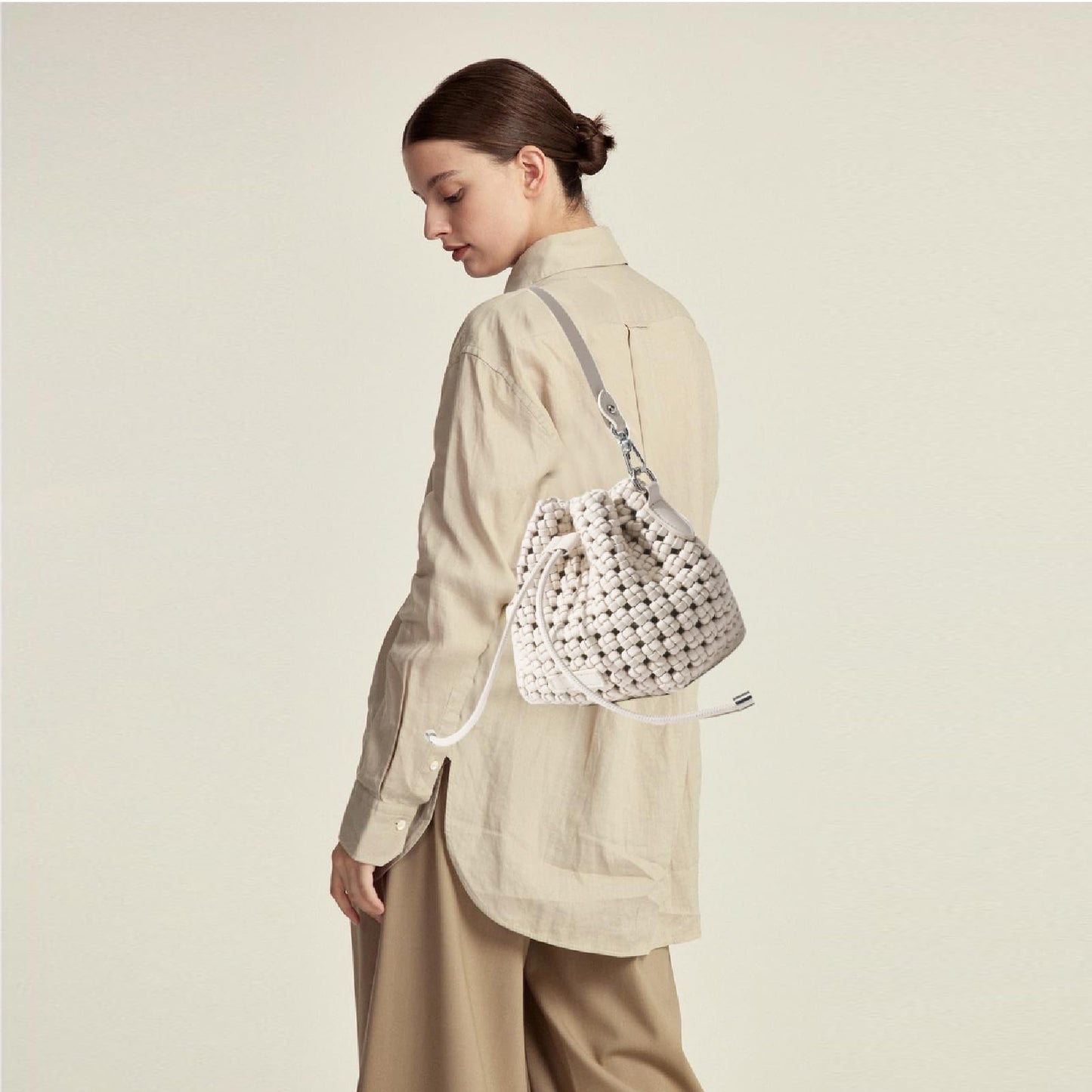 Hollow Bucket Tote Bag