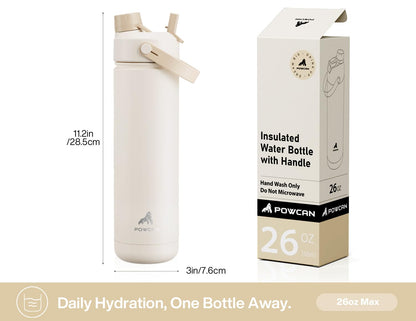 ChillKnight 26oz: Dual-Lid Leak-Proof Bottle