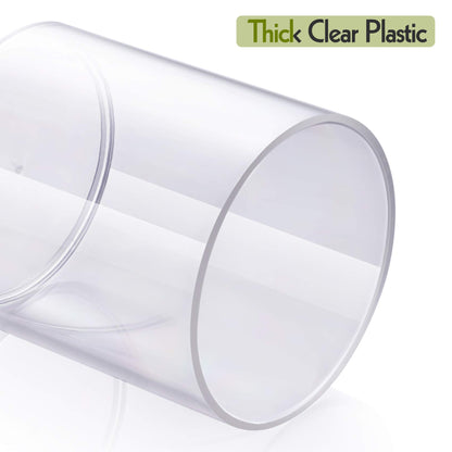 Clear Acrylic Qtip Dispenser Set - 4 Pack