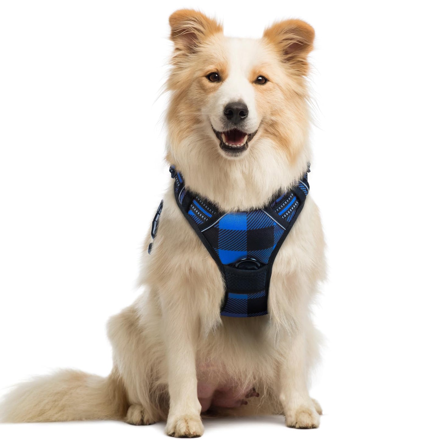 PawGuard No-Pull Reflective Dog Harness - Large Black