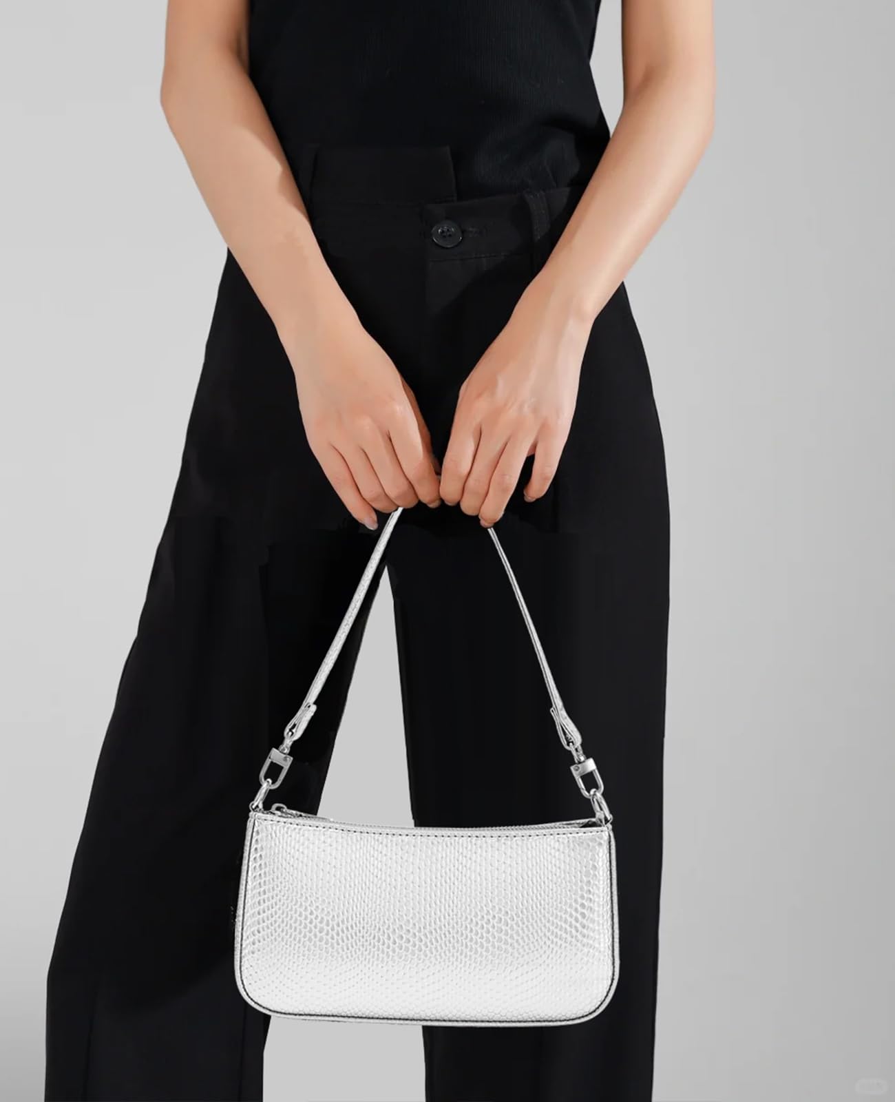 Retro Vegan Leather Shoulder Bag