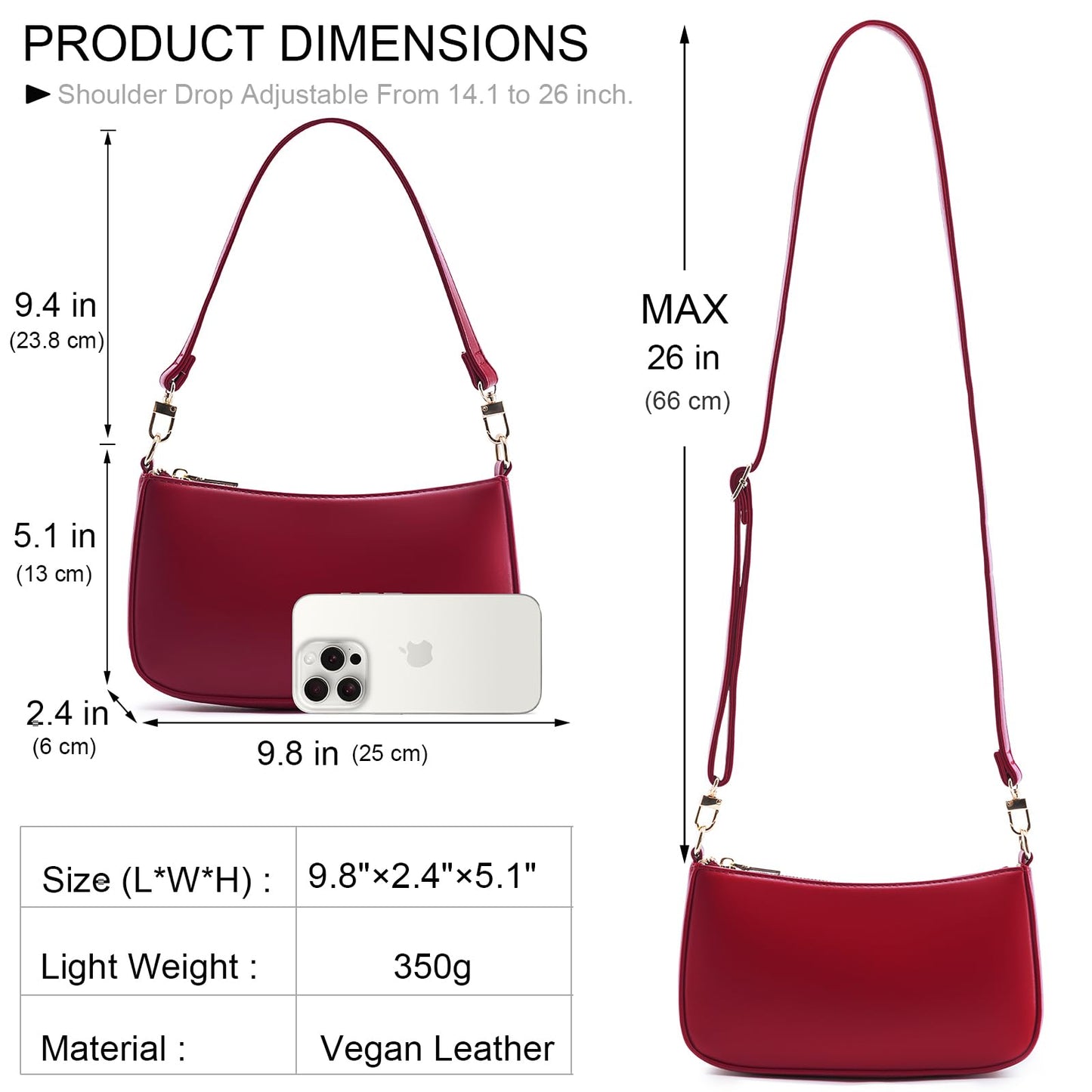 Retro Vegan Leather Shoulder Bag - Handbags Specialist Headquarter