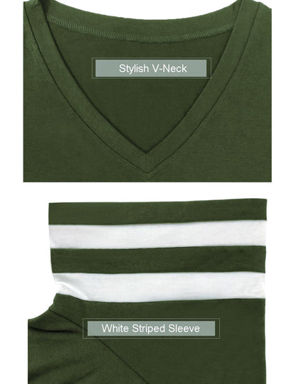 Summer V-Neck Plus Tunic Tee for Women 1X-5X