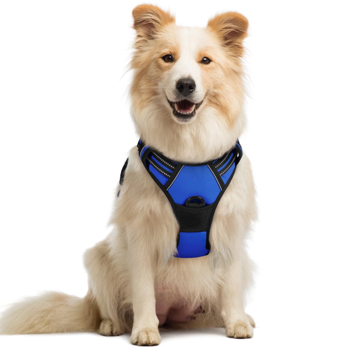 PawGuard No-Pull Reflective Dog Harness - Large Black