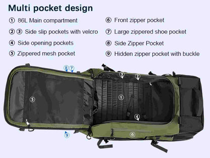 AquaRoll 29 Quilted Wheeled Duffle Backpack